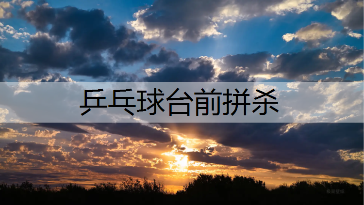 乒乓球台前拼杀