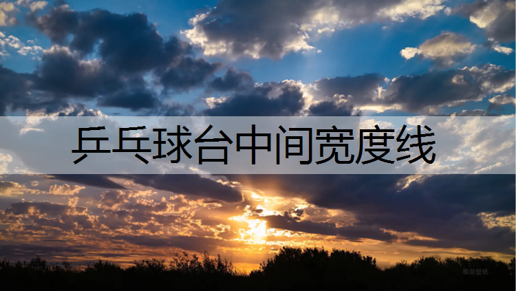 乒乓球台中间宽度线